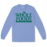 Colony Blue Whole Foods Market Long Sleeve Tee - artisFamous