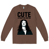 Chestnut cute is what we aim for Long Sleeve Tee - artisFamous