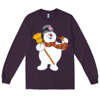 Plum Frosty The Snowman New Sku Long Sleeve Tee - artisFamous