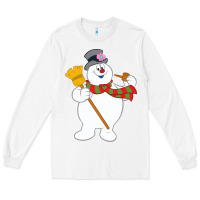 White Frosty The Snowman New Sku Long Sleeve Tee - artisFamous