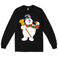 Black Frosty The Snowman New Sku Long Sleeve Tee - artisFamous