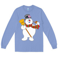 Colony Blue Frosty The Snowman New Sku Long Sleeve Tee - artisFamous