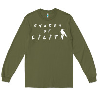 Army Green lilith woman figure Long Sleeve Tee - artisFamous