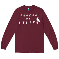 Burgundy lilith woman figure Long Sleeve Tee - artisFamous