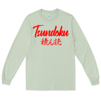 Matcha TSUNDOKU JAPANESE TYPOGRAPHY Long Sleeve Tee - artisFamous