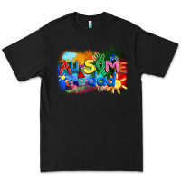 Black Au-some dad Autism Premium Tee - FaDigitalArtStudio