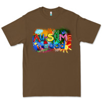 Cacao Au-some dad Autism Premium Tee - FaDigitalArtStudio