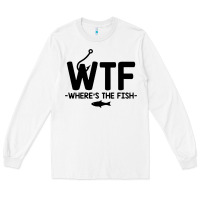 White where's the fish Long Sleeve Tee - artisFamous