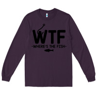 Plum where's the fish Long Sleeve Tee - artisFamous