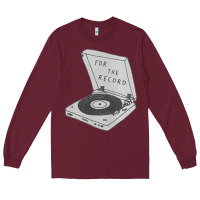 Burgundy for the record Long Sleeve Tee - artisFamous