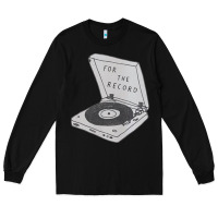 Black for the record Long Sleeve Tee - artisFamous