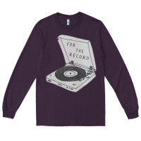 Plum for the record Long Sleeve Tee - artisFamous