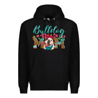 Black english bulldog mom Premium Hoodie - Artiststas