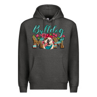 Charcoal Heather english bulldog mom Premium Hoodie - Artiststas
