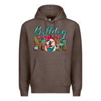Coffee english bulldog mom Premium Hoodie - Artiststas