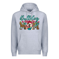 Heather Grey english bulldog mom Premium Hoodie - Artiststas