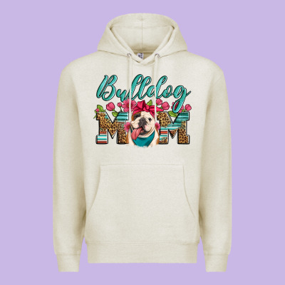 English Bulldog Mom Premium Hoodie Designed By Artiststas