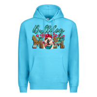 Ocean Blue english bulldog mom Premium Hoodie - Artiststas