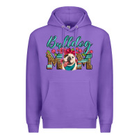 Purple english bulldog mom Premium Hoodie - Artiststas