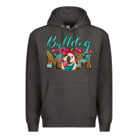 Smoke english bulldog mom Premium Hoodie - Artiststas