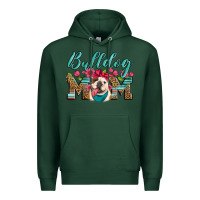Sports Green english bulldog mom Premium Hoodie - Artiststas