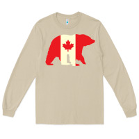 Mushroom Canadian Bear Long Sleeve Tee - artisFamous