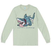 Matcha Sharkdog Sticker Long Sleeve Tee - artisFamous