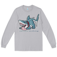 Moon Dust Sharkdog Sticker Long Sleeve Tee - artisFamous