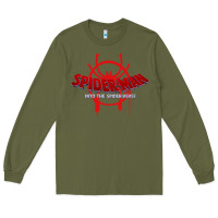 Army Green into the spider verse film Long Sleeve Tee - artisFamous