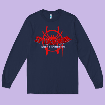 Into The Spider Verse Film Long Sleeve Tee Designed By Artisfamous