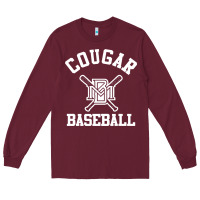 Burgundy blue mountain cougars club Long Sleeve Tee - artisFamous