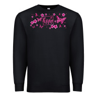 Hope Breast Cancer Butterfly Premium Sweatshirt | Teevron