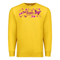 Lemon hope breast cancer butterfly Premium Sweatshirt - Jasminsmagicworld