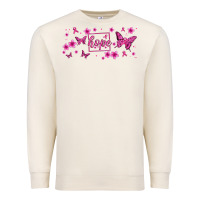 Sandshell hope breast cancer butterfly Premium Sweatshirt - Jasminsmagicworld
