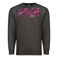 Smoke hope breast cancer butterfly Premium Sweatshirt - Jasminsmagicworld
