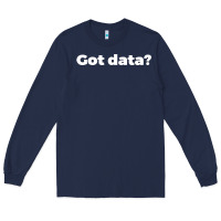 Navy data science humor white Long Sleeve Tee - artisFamous