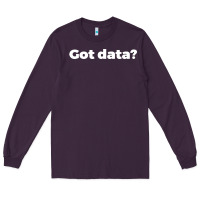 Plum data science humor white Long Sleeve Tee - artisFamous