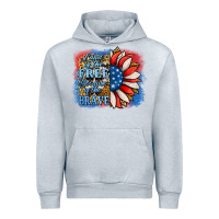 Heather Grey Patriotic Sunflower Urban Hoodie - Jasminsmagicworld