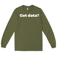 Army Green data science humor white Long Sleeve Tee - artisFamous
