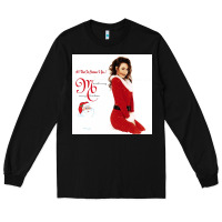 Black All I Want for Christmas Is You Long Sleeve Tee - artisFamous