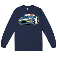 Navy police car Long Sleeve Tee - artisFamous
