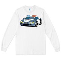 White police car Long Sleeve Tee - artisFamous