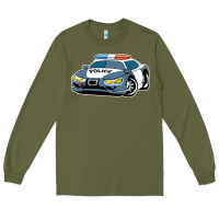 Army Green police car Long Sleeve Tee - artisFamous