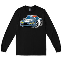 Black police car Long Sleeve Tee - artisFamous