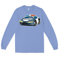 Colony Blue police car Long Sleeve Tee - artisFamous