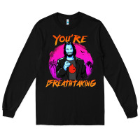 Black you are breathtaking keanu reeves actor Long Sleeve Tee - artisFamous