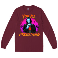 Burgundy you are breathtaking keanu reeves actor Long Sleeve Tee - artisFamous