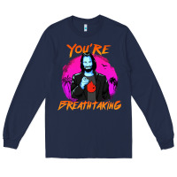 Navy you are breathtaking keanu reeves actor Long Sleeve Tee - artisFamous