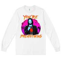 White you are breathtaking keanu reeves actor Long Sleeve Tee - artisFamous