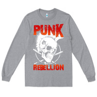 Heather Grey music punk Long Sleeve Tee - artisFamous